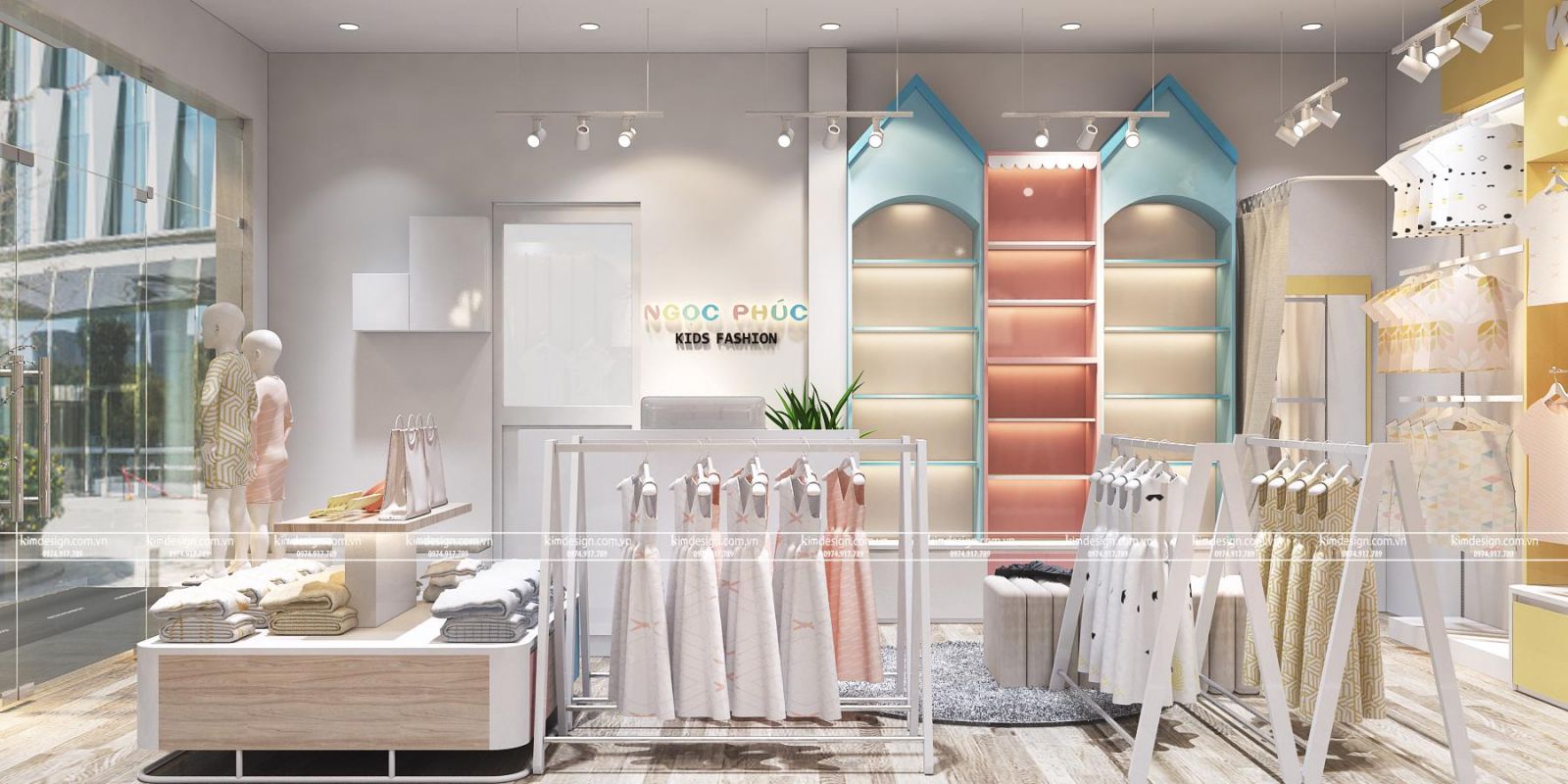 Thiết kế shop thời trang trẻ em