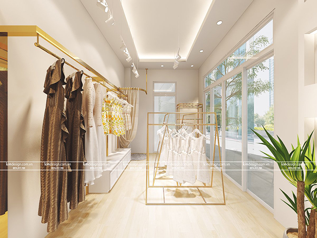 Thiết kế shop thời trang trẻ em đẹp ấn tượng 