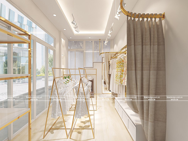 Thiết kế shop thời trang trẻ em đẹp ấn tượng 