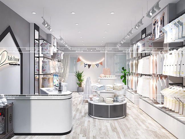 Thiết kế shop thời trang trẻ em đẹp