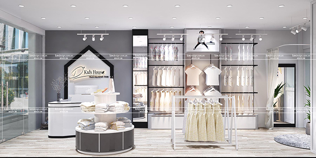 Thiết kế shop thời trang trẻ em đẹp