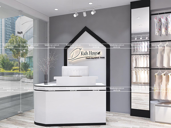 Thiết kế shop thời trang trẻ em đẹp