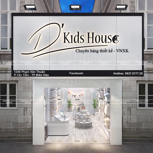 Thiết kế shop thời trang trẻ em đẹp