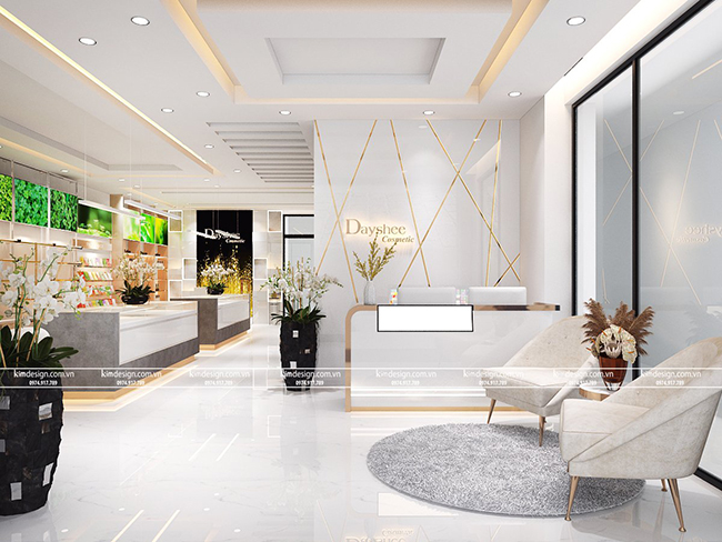 Thiết kế showroom mỹ phẩm đẹp 