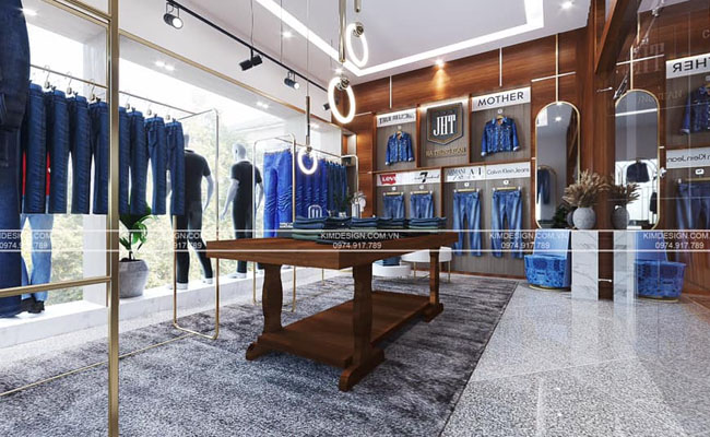thiết kế showroom quần áo thời trang