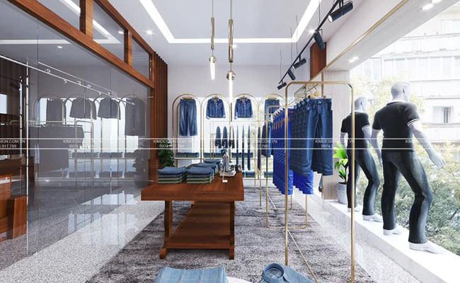 thiết kế showroom quần áo thời trang