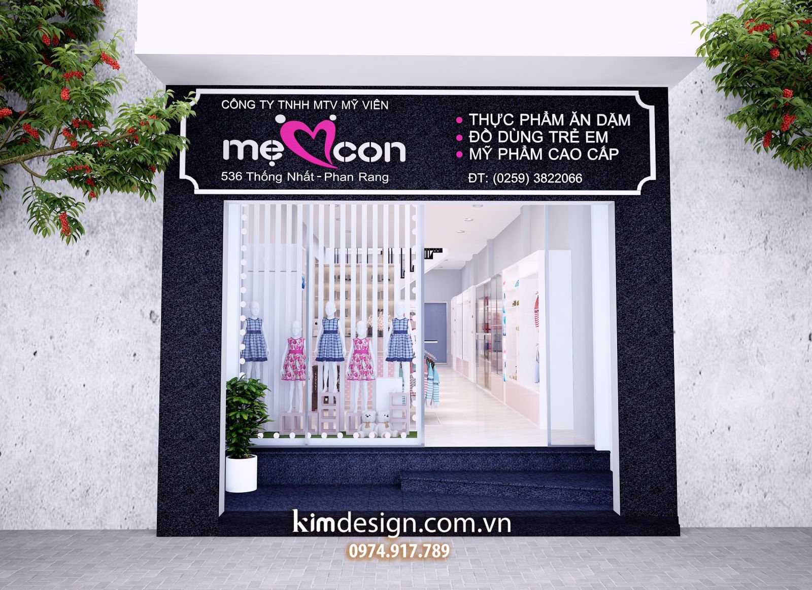Thiết kế shop thời trang trẻ em