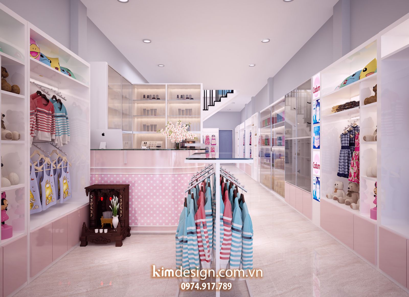 Thiết kế shop thời trang trẻ em