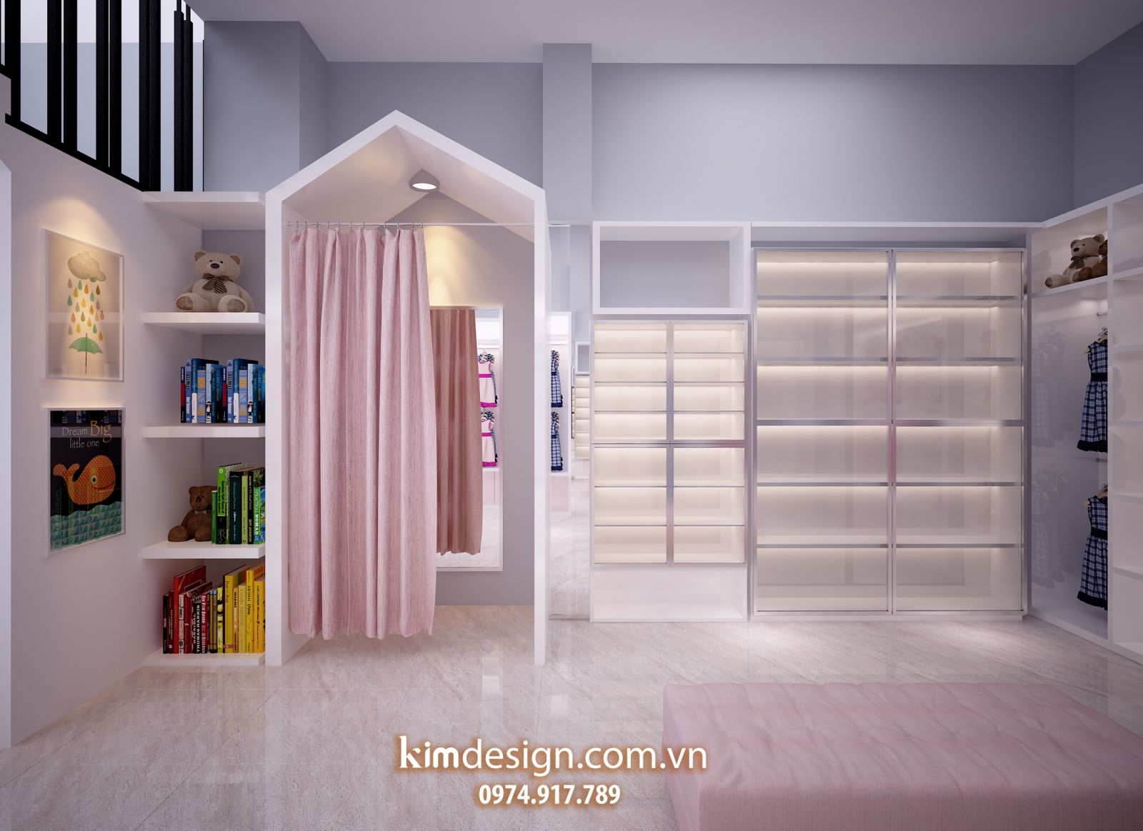 Thiết kế shop thời trang trẻ em