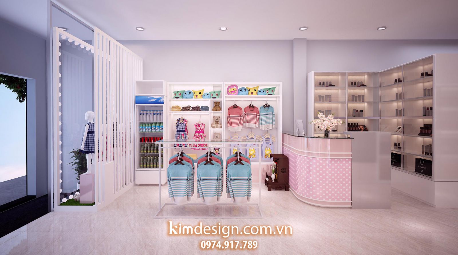 Thiết kế shop thời trang trẻ em