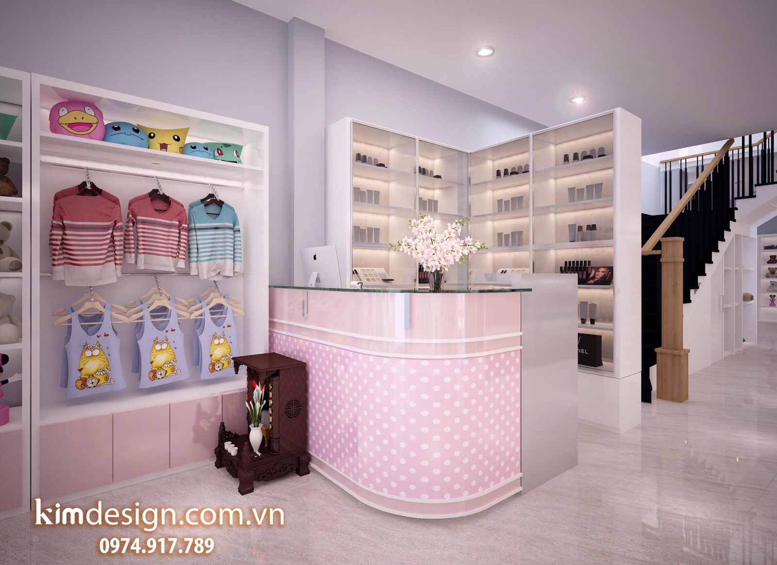 Thiết kế shop thời trang trẻ em