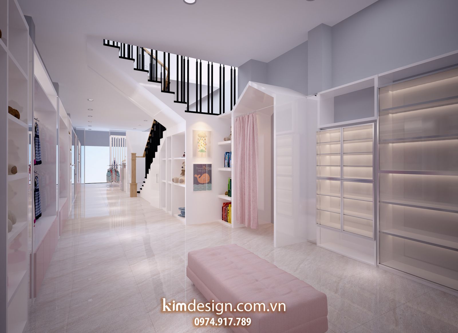Thiết kế shop thời trang trẻ em