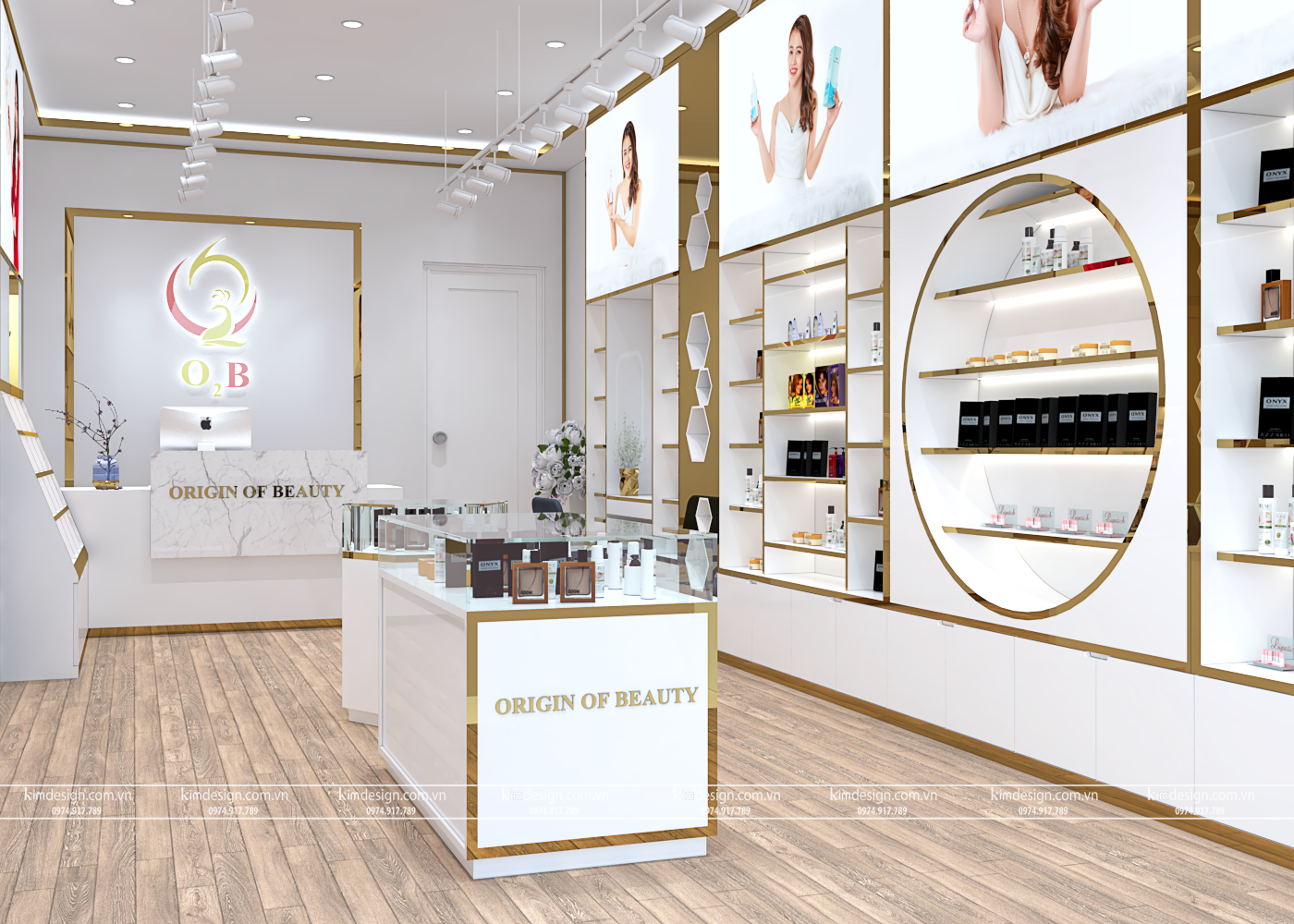 Thiết kế shop mỹ phẩm Thiết kế shop mỹ phẩm